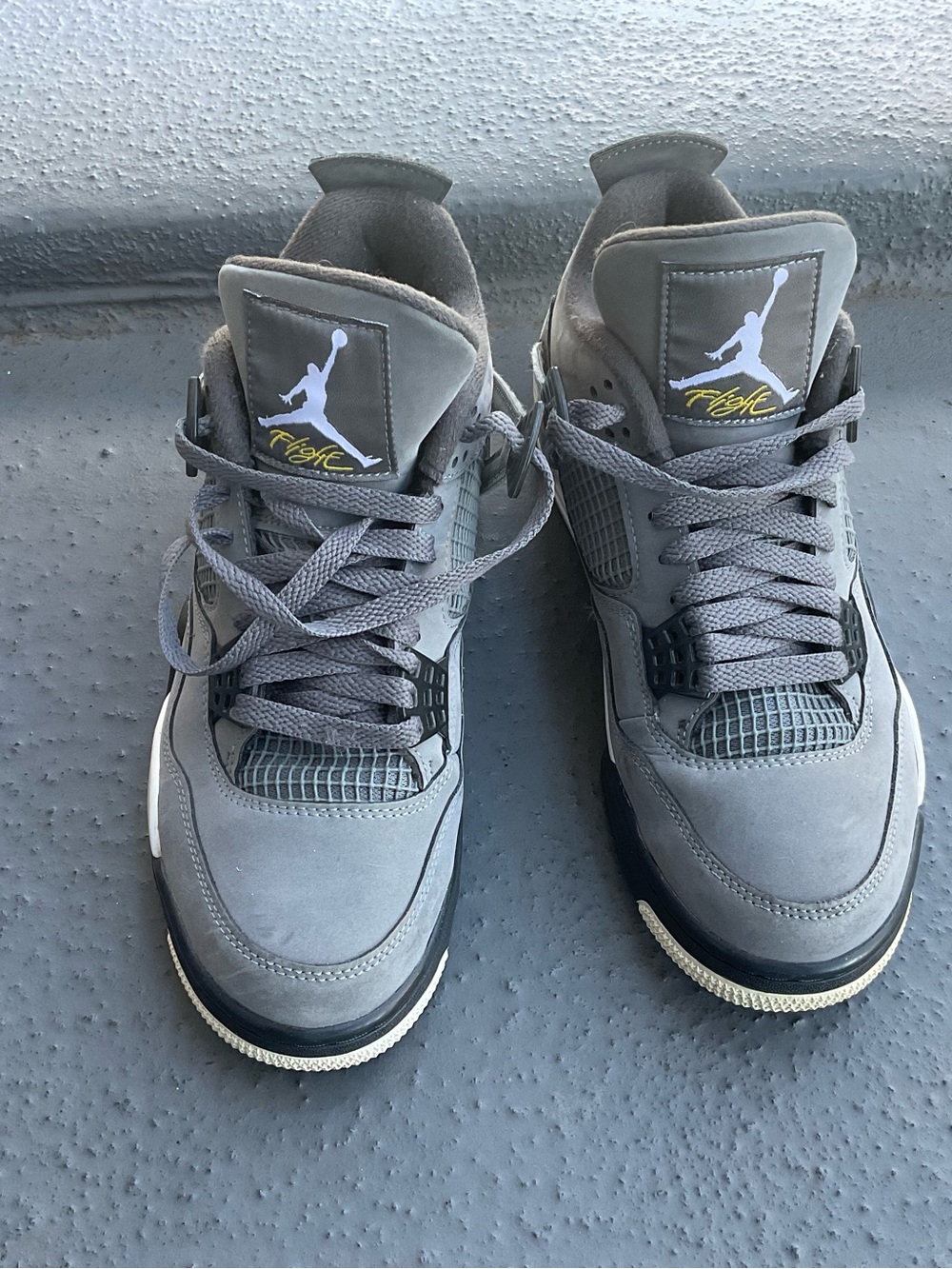 Nike Air Jordan 4 Retro Cool Grey Chrome Dark Charcoal size 7